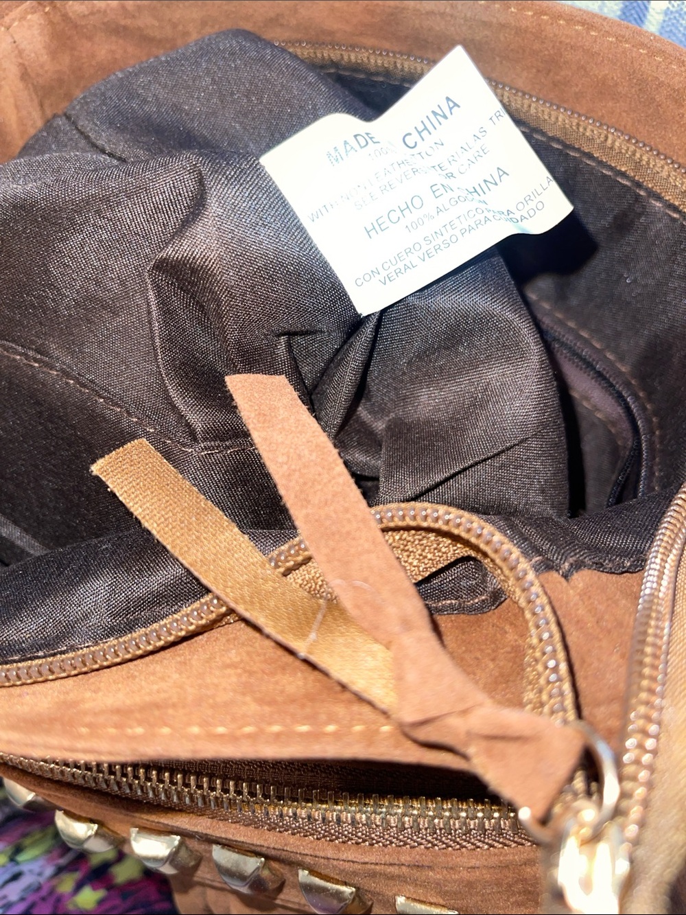 Fringe Suede Crossbody Bag - Brown - Picture 2 of 6